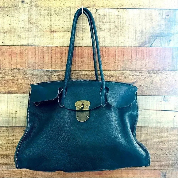 Patricia Nash Rodano Heavy Grain Pebbled Leather Satchel - Picture 1 of 10